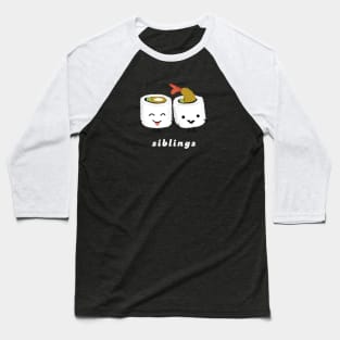 Sushi Siblings | Kawaii Sushi Rolls Baseball T-Shirt